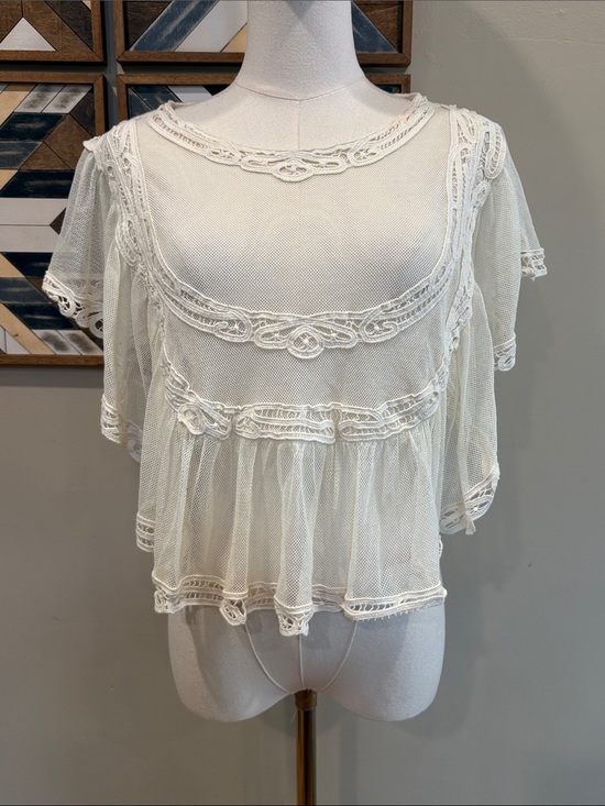 Free People Tops - Free People I'm Pretty, Okay Top Ivory Lace size Medium
